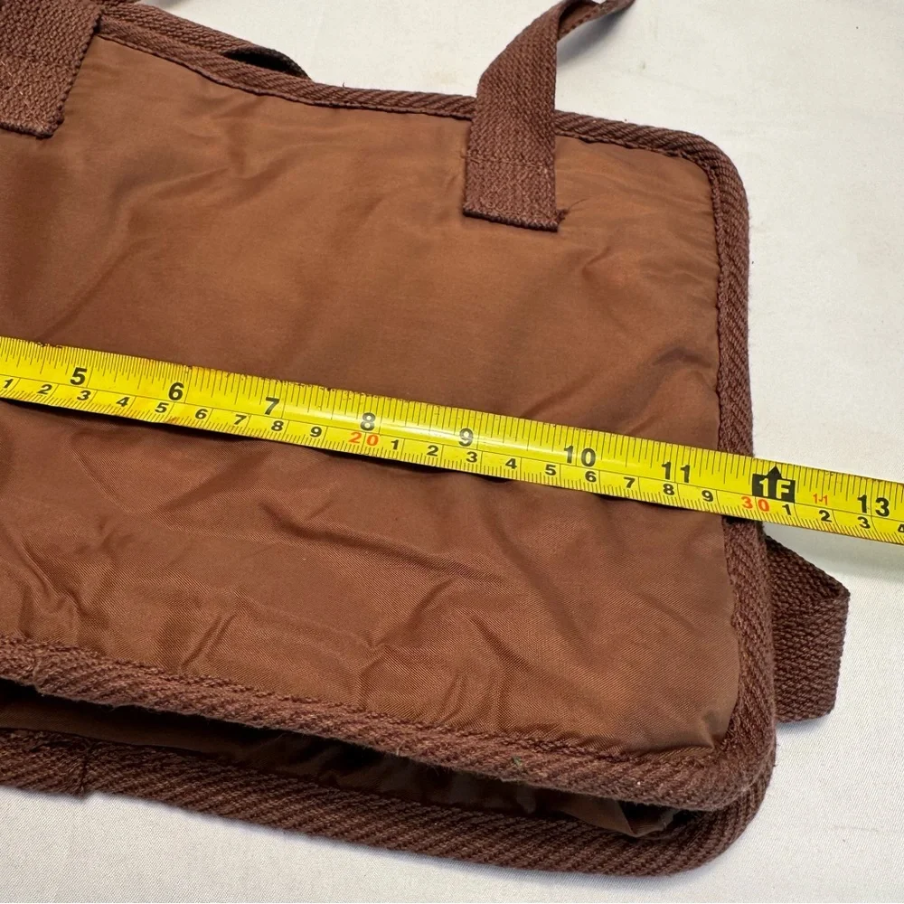 Same Space Sac Tote Bag Brown Shoulder‎ Bag 12x8 Brown Nylon Travel